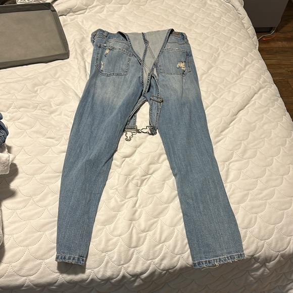 Garage distressed overall jeans size xs or 0 - Picture 4 of 6